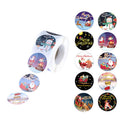500pcs/roll Christmas Santa Stickers gift Packaging Stickers Party supplyB Gw