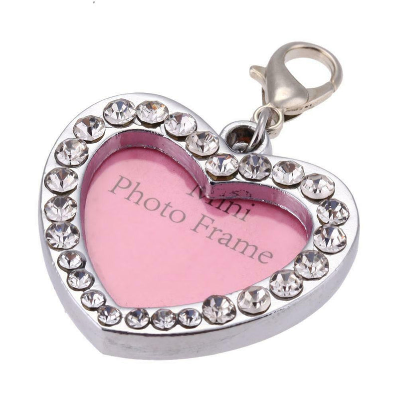 Pet Dog Love Heart Shaped Name Card Anti Lost Dog ID Address Name Label Tag