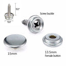 62 Pcs Stainless Steel Canvas to Screw Press Stud Snap Boat Cover Kit 15mm X2J3