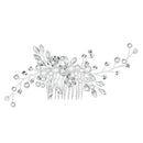 Crystal Pearls Women Hair Jewelry Wedding Hair Comb Bridal Headpieces B Gw