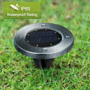 8 LED Solar Buried Light Under Ground Lamp Outdoor Path Way Garden Lamp