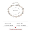 Simple diamond ball string transfer bead bracelet V8L0