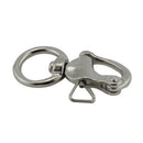 Stainless Steel 316 Ring Rotating Spring Shackle Quick Release Shackle  BQS