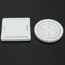 2Pcs Round Square Kumihimo Beading Cord Disc/Disk Braiding Plate DIY Braided NEW