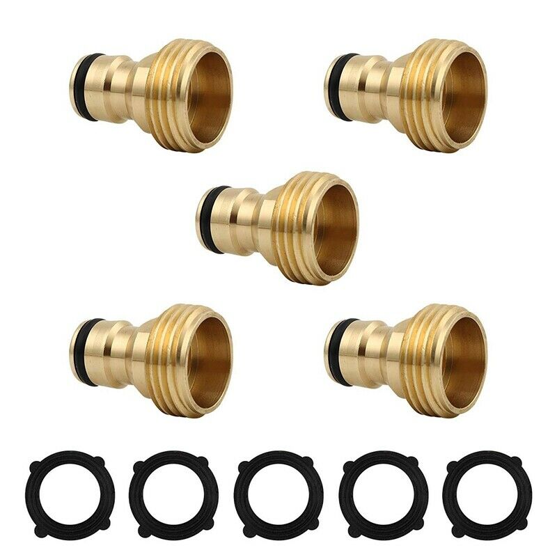 Male Brass Garden Hose Quick Connector 3/4 Inch Water Thread Hose Fitting N