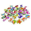100x Fish Crab Animals Wooden Buttons for DIY Sewing Clothing Decoration