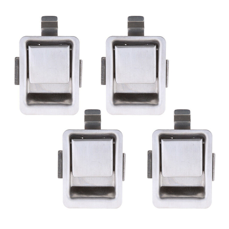 4x Stainless Steel Recessed Mounted