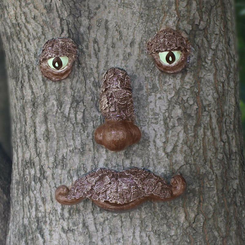 Tree Faces  Outdoor Old Man Tree Hugger Statues Garden Yard Art Decor Sculpture