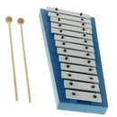 Exquisite 15 Note Xylophone Aluminum Plate with Mallets Glockenspiel Hand Knock