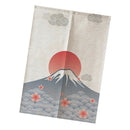 Door Noren Curtains Kitchen Short Cotton Linen Tapestry Sunrise 75x120cm
