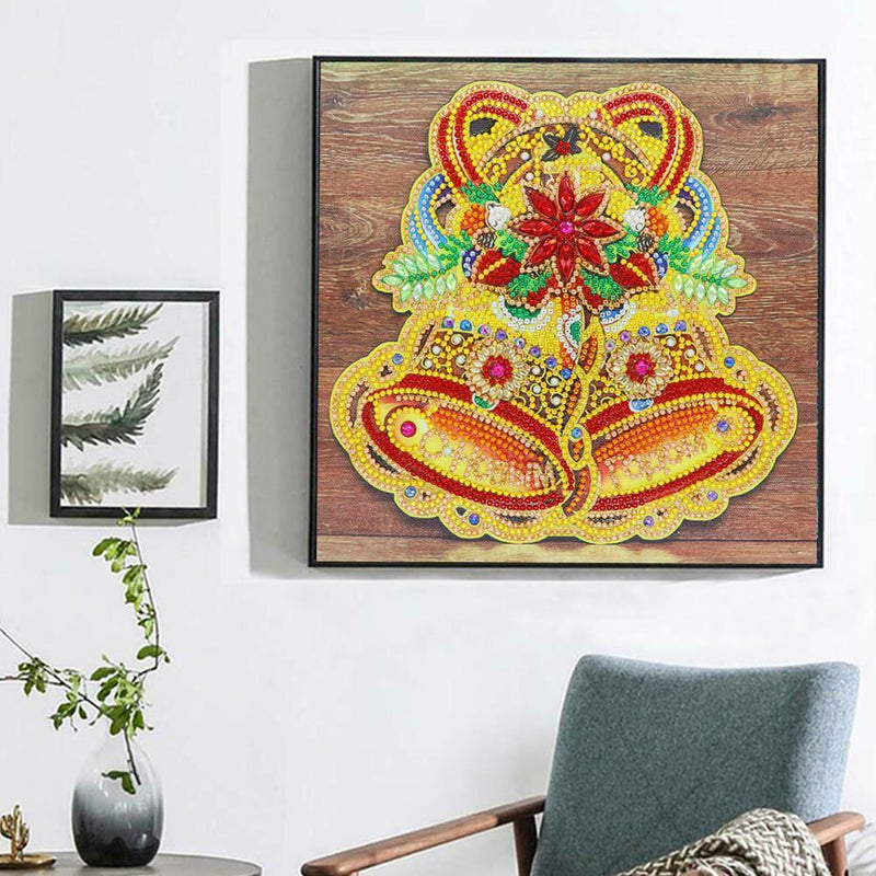 5D DIY Special Shaped Diamond Painting Christmas Bell Embroidery Kit Decor