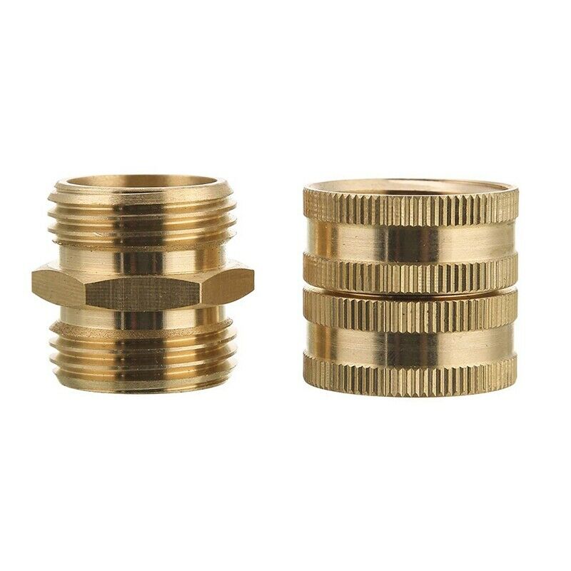 Garden Hose Adapter,Male To Male,Female To Female,3/4 Inch Brass Connector,