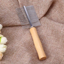 Wooden Handle Pet Comb Dog Cat Combs Hair Rake Comb Pet Grooming Hairbrush