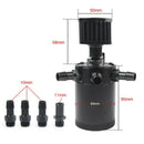 Universal Racing Baffled 3-Port Oil Catch Can Tank Air Oil Separator with R
