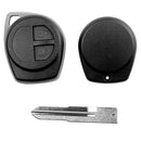 2-Button Uncut Remote Key FOB Case For SUZUKI IGNIS ALTO SX4 VAUXHALL AGILA
