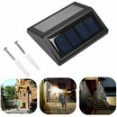 6 LED Solar Powered Wall Light Outdoor Garden Wall Fence Pathway Security Lamp