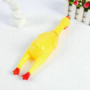 Squeeze Shrilling Screaming Rubber Chicken Pet Dog Bite Chew Gift Squeaker