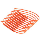 10PCS Car Truck Snow Anti-Skid Wheel Tire Chains Anti-Slip Belt Orange FT