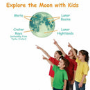 Moon Glow in the Dark Wall or Ceiling Stickers Glow in The Dark Moon 30cm N