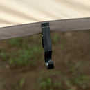 4pcs Shine Trip Outdoor Camping Tent Awning Clamp Hook Anti-slip Snap Clips