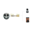 3.5mm Female to 6.5mm Male Headphone to Stereo Microphone Jack Adapter