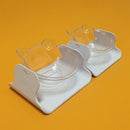 Pet Bowl Adjustable 15 Degree Inclined Cat Rice Bowl Cat Food Water Bowl Tr F7J4