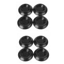 8pcs Black Vertical Piano Caster Cups Protector Rubber Pad Anti-Shock  LLD PDT