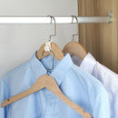 6pcs Wardrobe Space-saving Stack Hanger Hooks Plastic Coat Closet Hanger Ra JR
