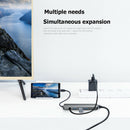 JP-D91 5 in 1 Type-C HUB to USB-C USB3.0 HDMI PD Converter Extension Dock