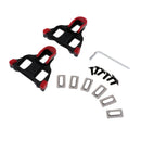2Pcs Road Bike Cleats 6 Degree Cycling Self-locking Pedal Cleats with Screws