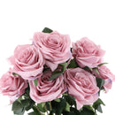 10 Heads Silk French Rose Artificial Flower Bouquet Floral Crafts Purple