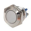 AC 250V 3A NO 16mm Metal Momentary Round Push Button Switch N.O. Normally O