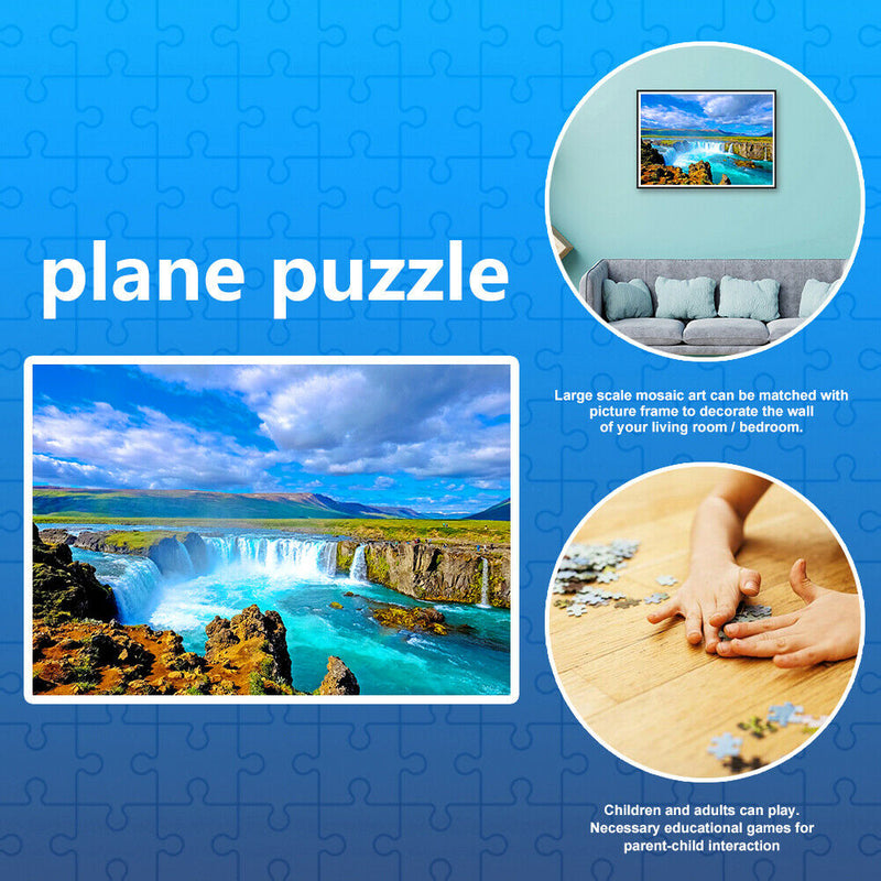 1000pcs River Scenery Puzzle Toys for Adults Children Assembling Picture