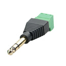 6.35mm 1/4 Stereo Audio Male to AV 3-Screw Terminal Female Adapter ConnectorH6S1