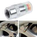 4Pcs New Car Auto Tire Monitor Valve Dust Cap Pressure Indicator Sensor Alert 3C