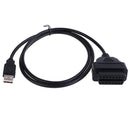 16Pin OBDII to USB port charger adapter cable connector diagnostic tool OZ