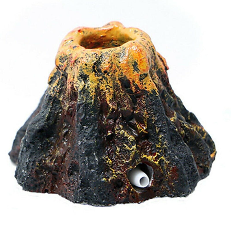 Aquarium Volcano Shape Oxygen Pump Fish Tank Air Bubble Stone Ornament-Decor