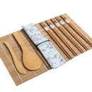 Bamboo Rolling Mats Sushi Maker Japanese DIY Rice Spreader 5Pairs Chopsti_AU Gw