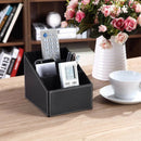 3 Cells Phone Remote Control Holder Pu Leather Storage Box Stationery Makeu E9Y7