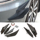 Universal 4 Pcs Set Carbon Fiber Bumper Fender Body Side Canards Shark Fins