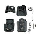 Car Remote Key Shell 3 Button Flip Folding Key Case Blank for Audi A2 A3 A4
