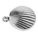 Waterproof Sealed Stainless Steel Shell Shaped Urn Pendant Ashes Container