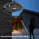 6LED Solar Light Outdoor Motion Sensor Garden Yard Wall Lamp (Cold White)  A