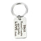 Family Gift "DNA Doesn't Make You Family Love Does"Stainless Steel Key chain- OZ