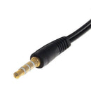 3.5mm Stereo Audio Male to 2x Female Headset Mic Y Splitter Cable 20cm