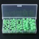 100pcs Luminous Column Float Ball Stopper Space Beans Fishing Accessories A