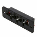 Single Row 4 Position Cable Clip Socket Push Type Speaker Terminals 5PCS U3O9