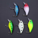 5Pcs 5cm 4.2g Artificial Lifelike Lure Fishing Crankbait Lure Fishing Baits