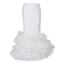 3 Layers Floor-length Dress Gown Slip Mermaid Fishtail Petticoat Underskirt