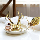 Ring Dish Ring Holder Jewelry Organizer for Ring Earings Necklace Holder or F9X9